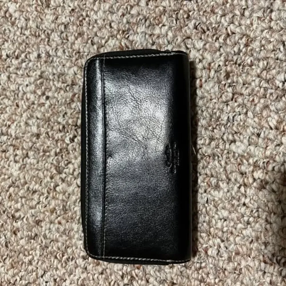 Vintage Buxton Black Leather Wallet